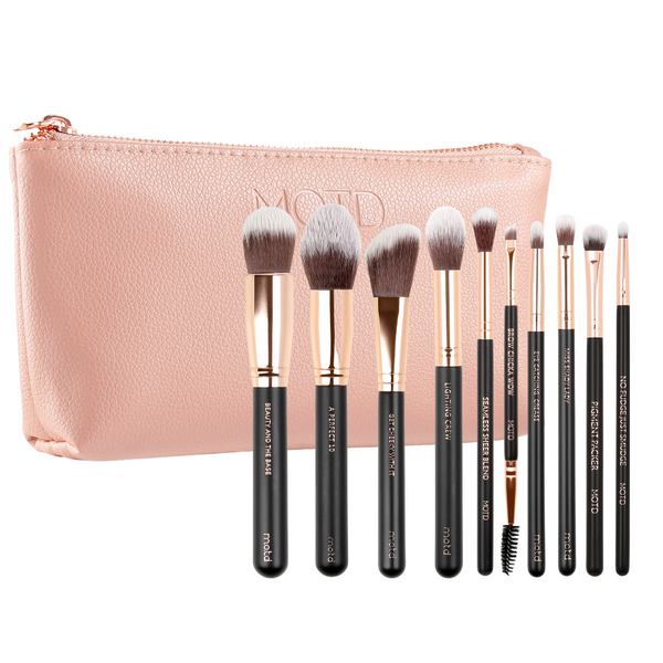 full face and eye makeup brush set high quality vegan beginner friendly 