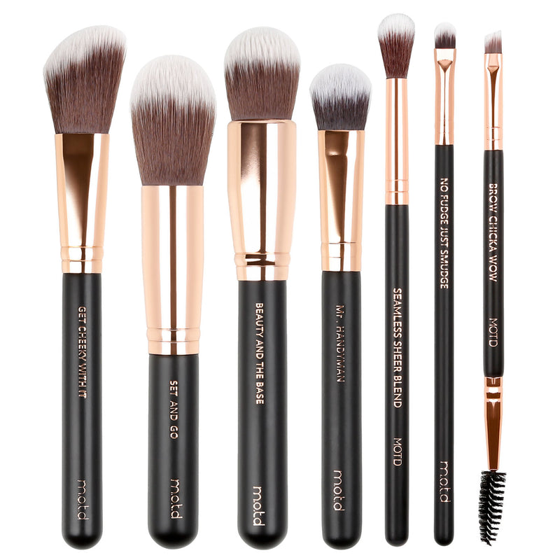 Dare To Begin Face and Eye Makeup Brush Set – MOTD Cosmetics